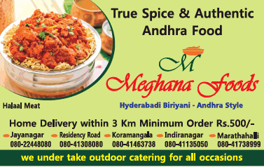 Meghana foods Bangalore