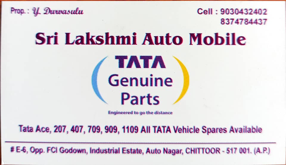 Tata vehicle spares Chittoor