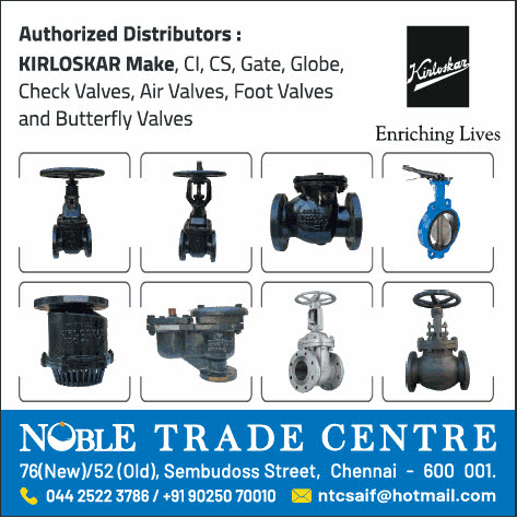Kirloskar valves dealers in chennai