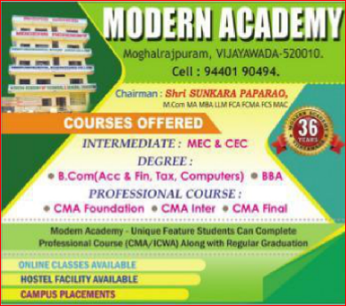 modern academy vijayawada courses